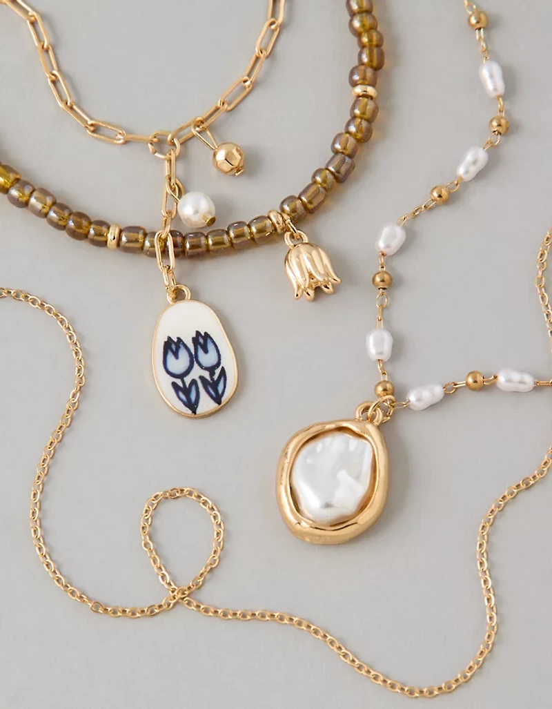 AE Mixed Media Necklace 4-Pack