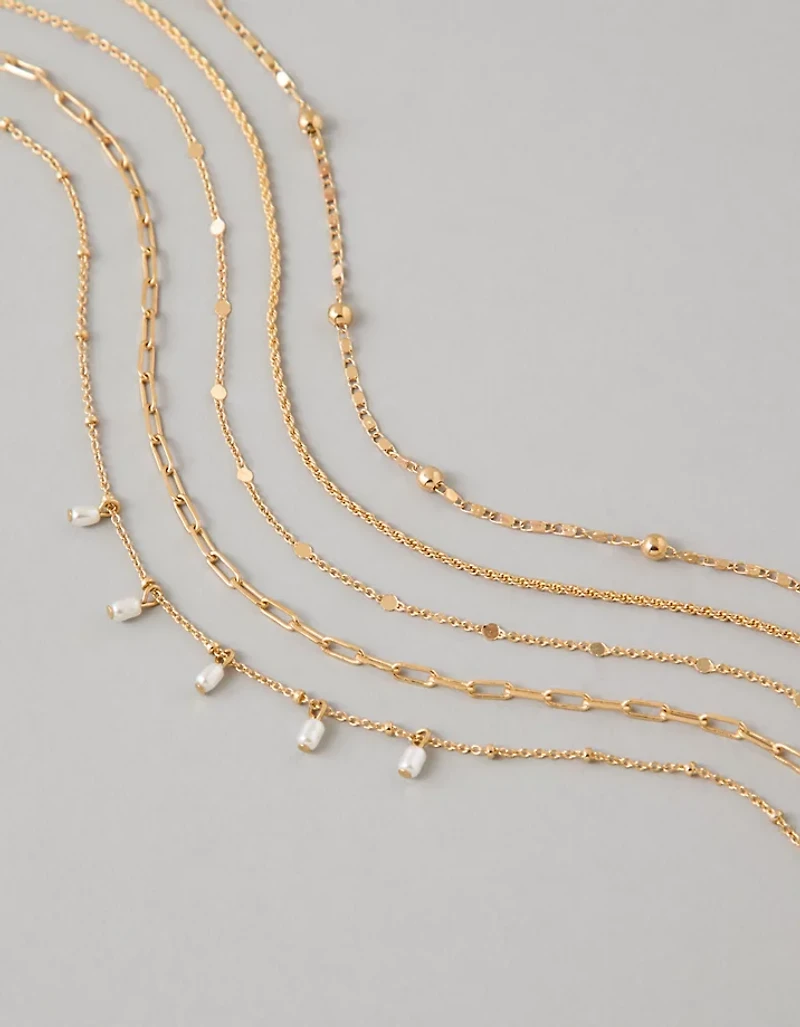 AE Pearl Choker Necklace 5-Pack