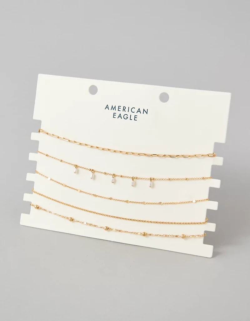 AE Pearl Choker Necklace 5-Pack