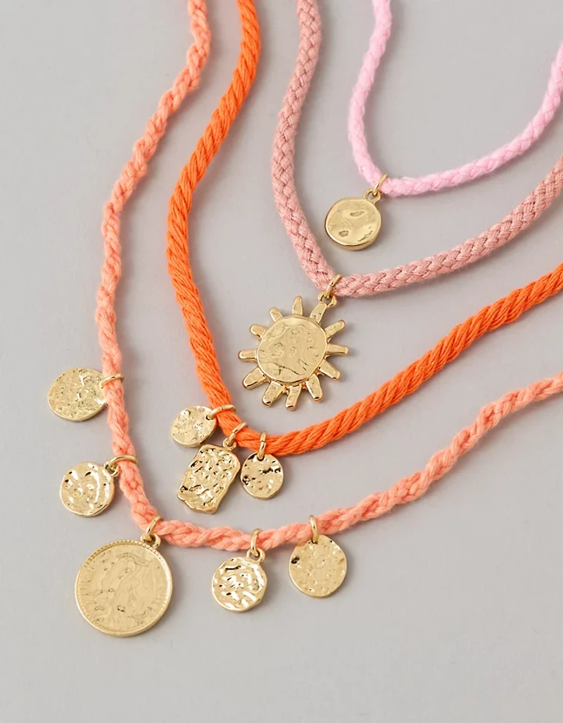 AE Corded Charm Necklaces 5-Pack