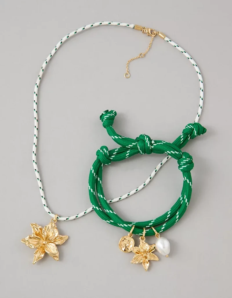 AE Corded Necklace & Bracelet Set