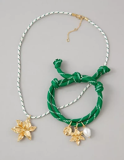AE Corded Necklace & Bracelet Set