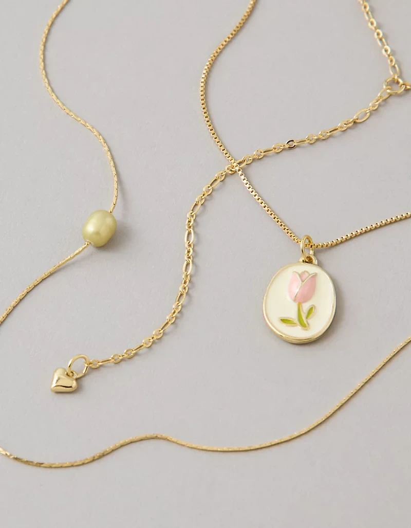AE Tulip Necklaces 3-Pack