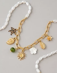 AE Faux Pearl Charm Necklace