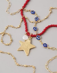 AE Beaded Pendant Necklaces 3-Pack