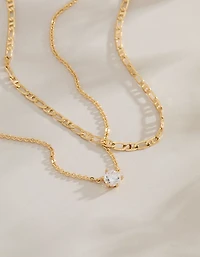 AE Keepers Collection 14K Gold Plated Necklace 2-Pack