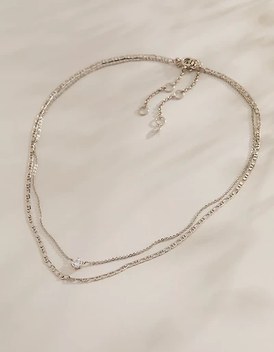 AE Keepers Collection Platinum Plated Necklace 2-Pack