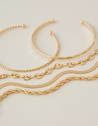 AEO Chain & Cuff Bracelet 5-Pack