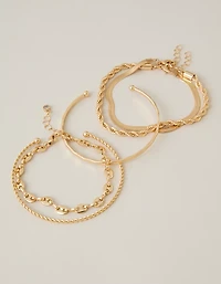 AEO Chain & Cuff Bracelet 5-Pack