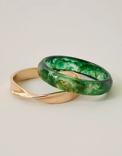 AEO Resin Bangle 2-Pack
