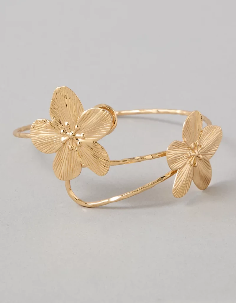 Bracelet-manchette à fleurs AEO