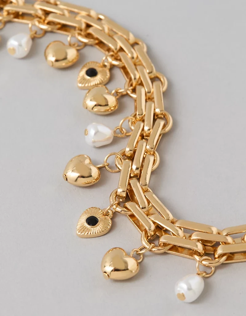 AEO Heart Charm Bracelet