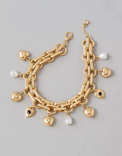 AEO Heart Charm Bracelet