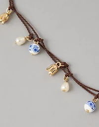 Bracelet de cheville à breloque tulipe AE