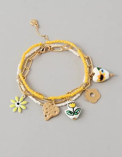 AE Yellow Tulip Bracelets 3-Pack