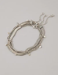 Emballage de trois bracelets cheville AE