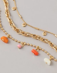 Bracelet de cheville corail AE