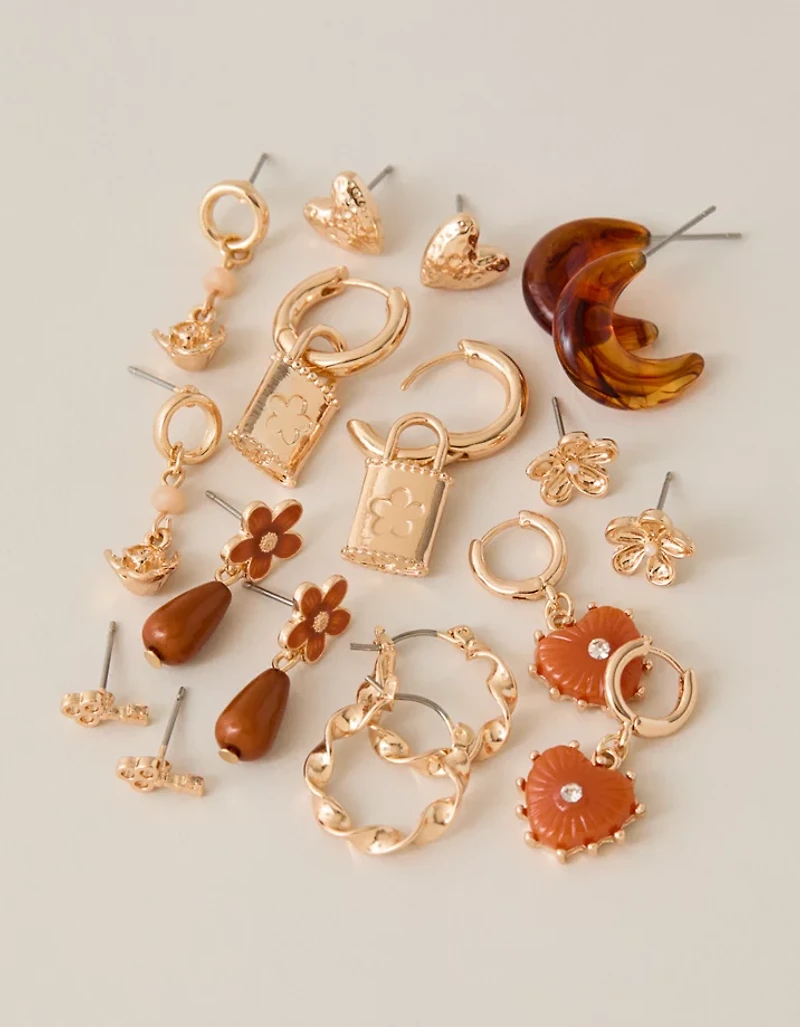 AEO Terracotta Earrings 9-Pack