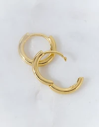 Petites créoles plaquées or 14 carats de la collection Keepers AEO