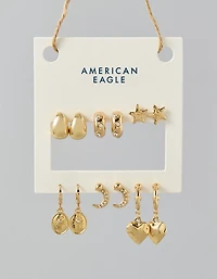 AE Star & Heart Earrings 6-Pack