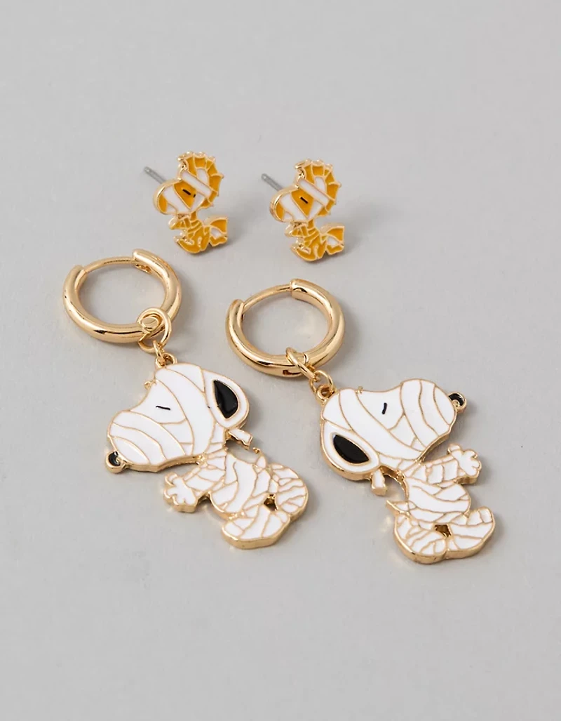 Lot de deux paires boucles d’oreille Snoopy d’Halloween AEO