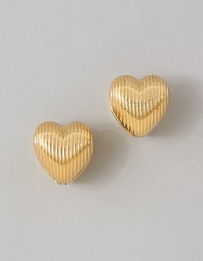 Boucles d’oreilles à cœur épais AEO