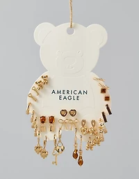 Emballage de 18 paires de boucles d’oreilles ours en peluche AEO