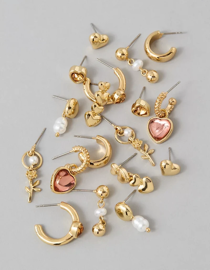 AE Heart Earrings 9-Pack