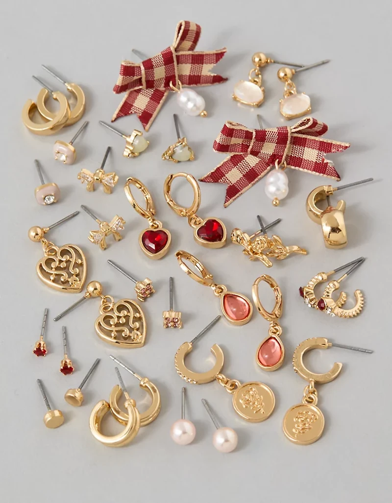 Paquet de 18 boucles d’oreilles AE