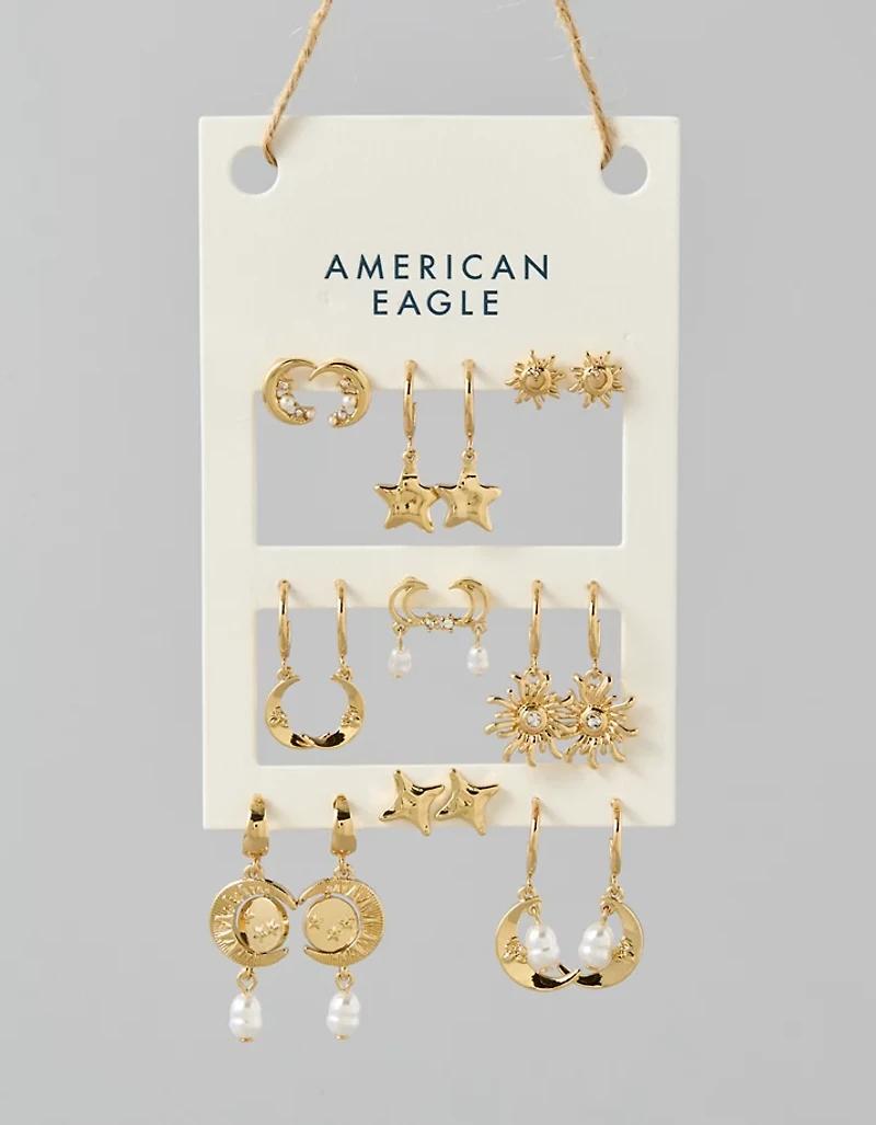 AEO Celestial Earrings 9-Pack