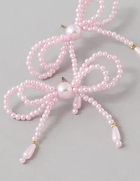 Boucles d’oreille en forme de boucle avec perle AE