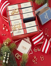 Calendrier de l’avent de boucles d’oreille 12 jours AE