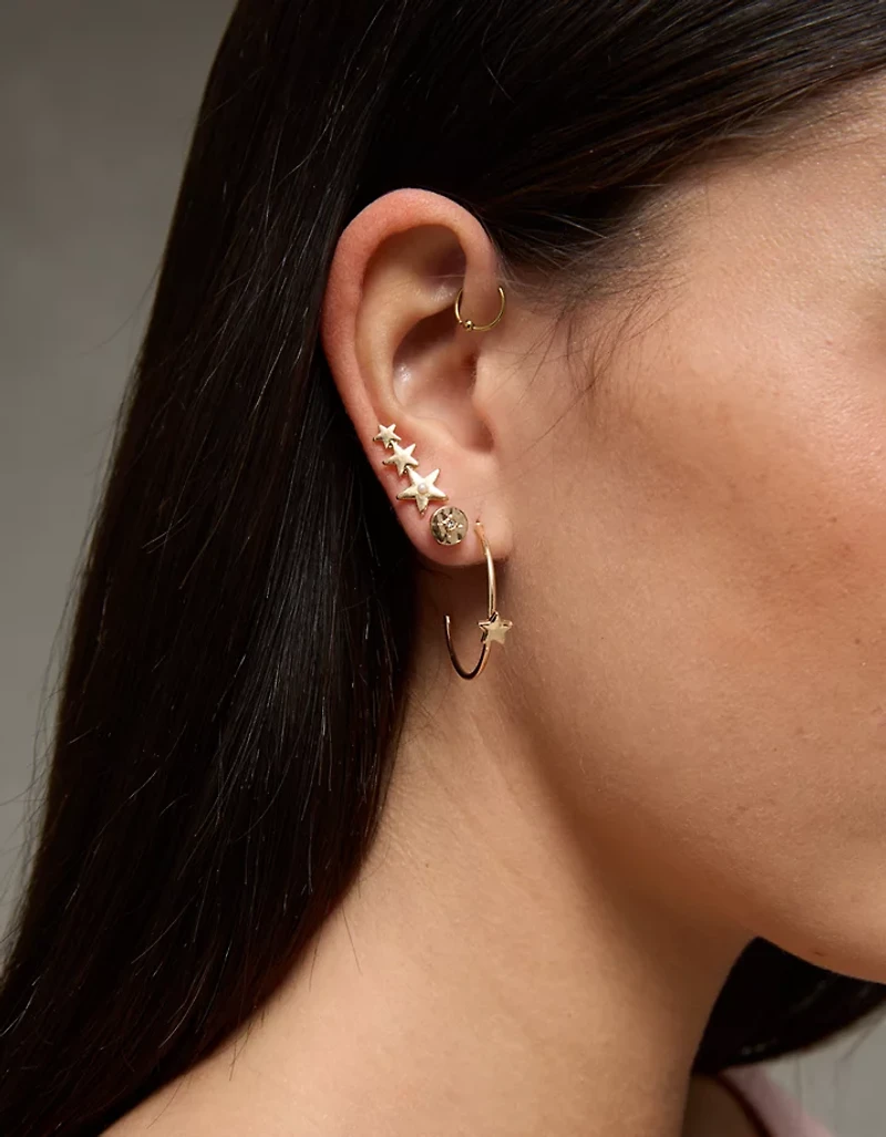 Emballage de 18 boucles d’oreilles perle et métal AE