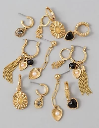AE Black & Gold Earrings 6-Pack