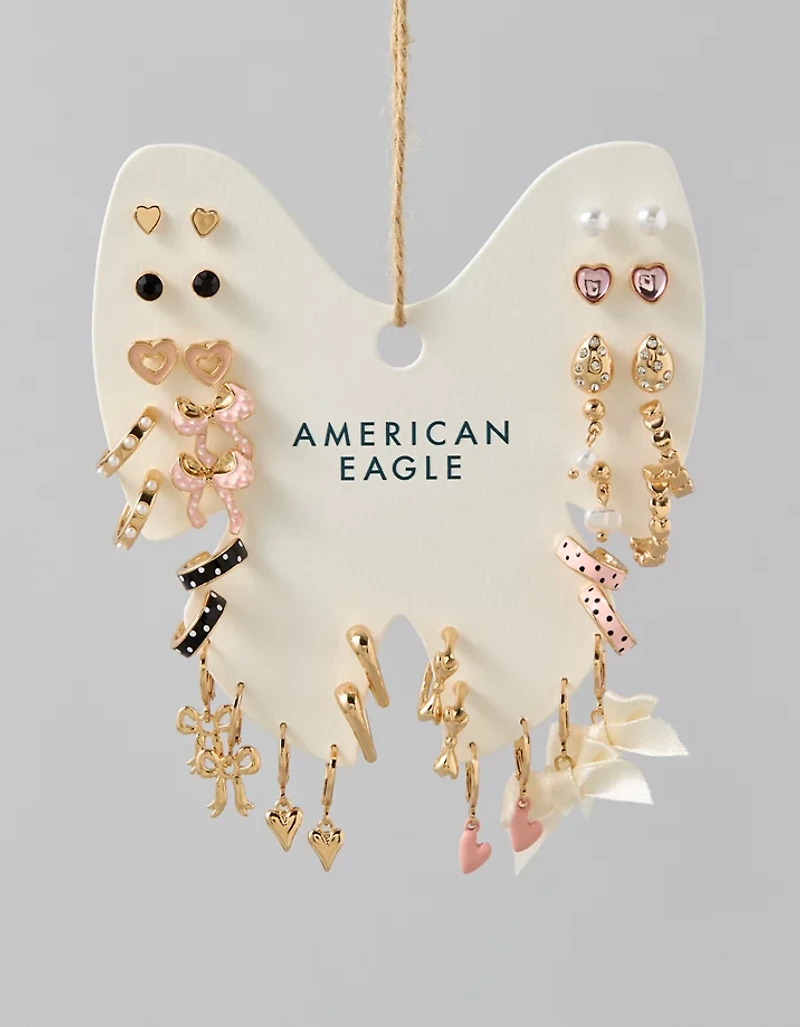 Emballage de 18 paires de boucles d’oreille avec boucles AE