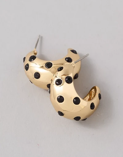 Boucles d’oreille en forme de cœur perlé AEO