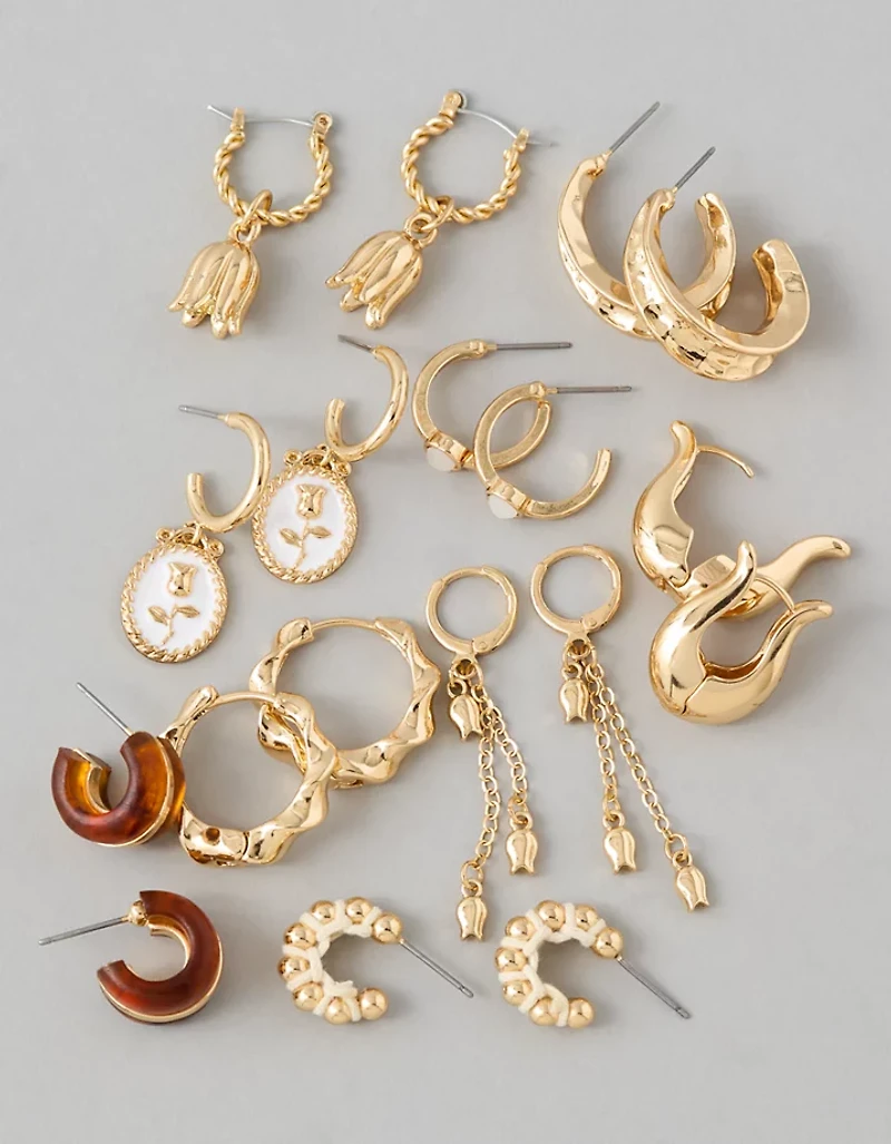 AE Hoop Earrings 9-Pack