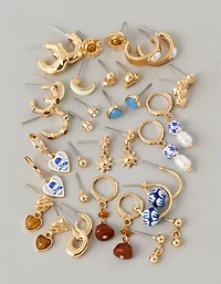 AE Blue & Brown Earrings 18-Pack