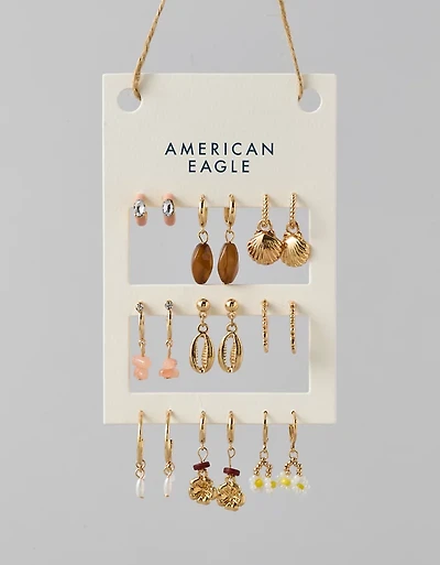 AE Orange Shell Earring 9-Pack