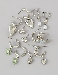 Ensemble de 6 paires de boucles d’oreilles tulipes AE