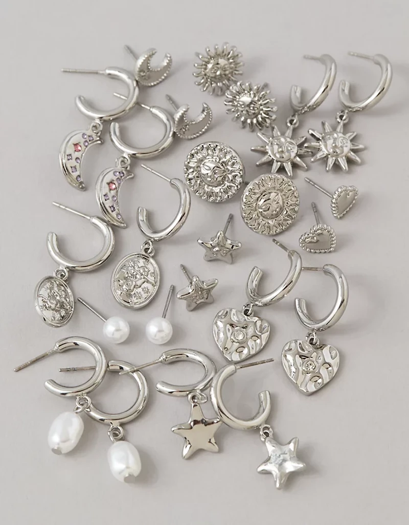 Emballage de 12 paires boucles d’oreilles assorties AE