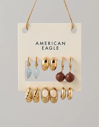 AE Blue & Brown Earring 6-Pack