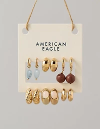 AE Blue & Brown Earring 6-Pack