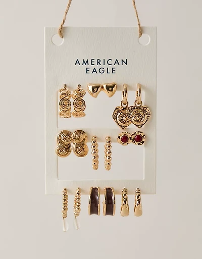 AE Swirl Earring 9-Pack