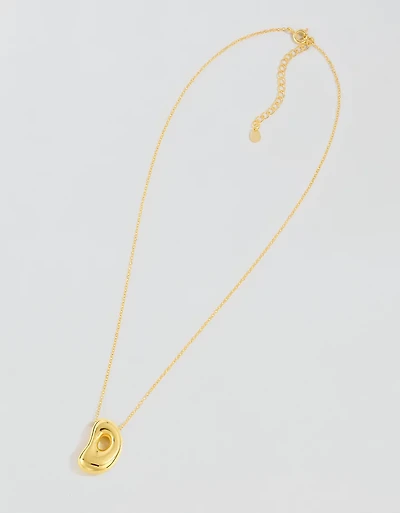 Athra Bubble Letter Necklace