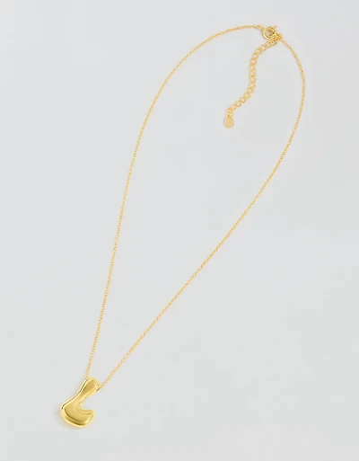 Athra Bubble Letter Necklace