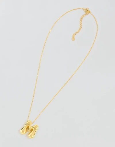 Athra Bubble Letter Necklace