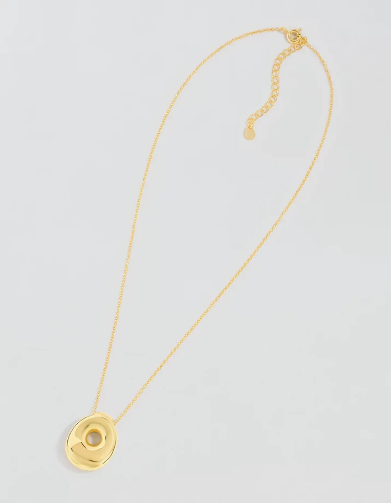 Athra Bubble Letter Necklace