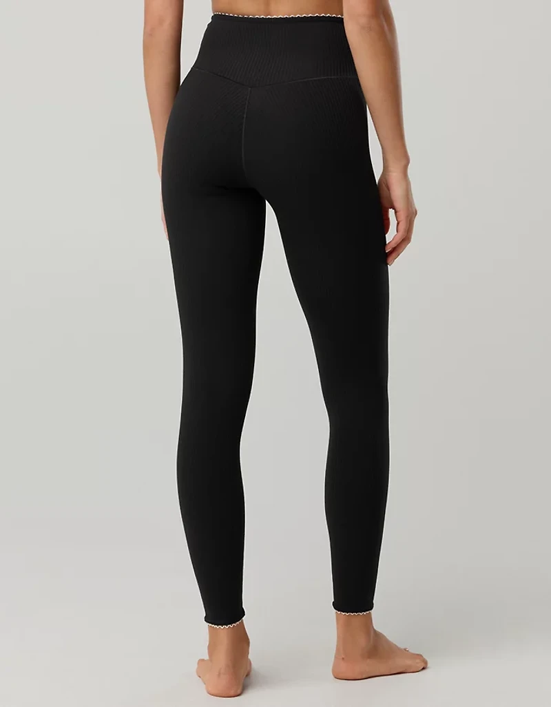 OFFLINE By Aerie Real Me XTRA Ribbed Picot Trim Crossover Legging
