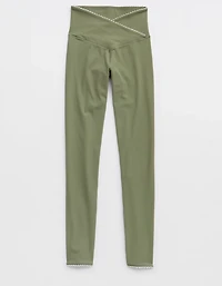 OFFLINE By Aerie Real Me XTRA Ribbed Picot Trim Crossover Legging